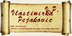 Vlastimirka Pejaković vizit kartica
